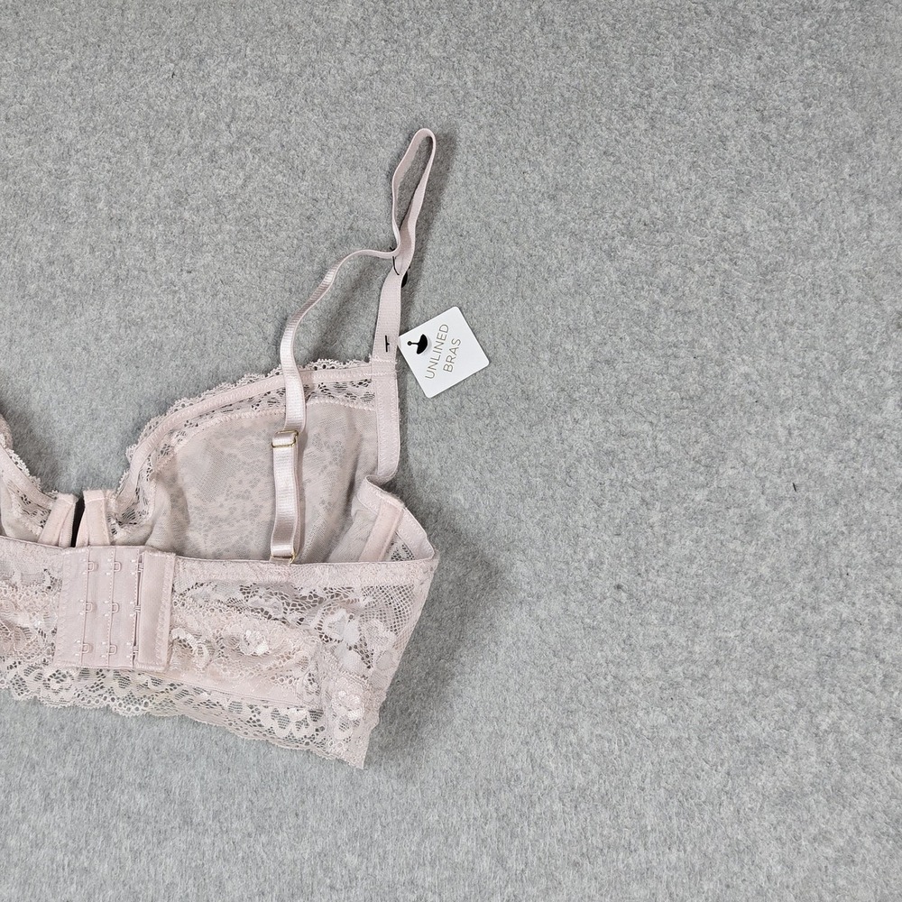 Nicole Miller Women Bra 36C Pink Floral Adjustable Balconette Underwired NWT - Picture 9 of 10